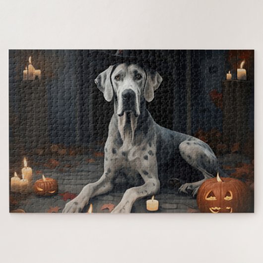 Grote Deense pompoenen Halloween Scary Flip Legpuzzel (Horizontaal)