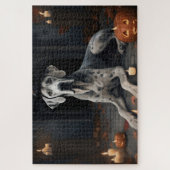 Grote Deense pompoenen Halloween Scary Flip Legpuzzel (Verticaal)