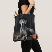 Grote Deense pompoenen Halloween Scary Flip Tote Bag (Dichtbij)