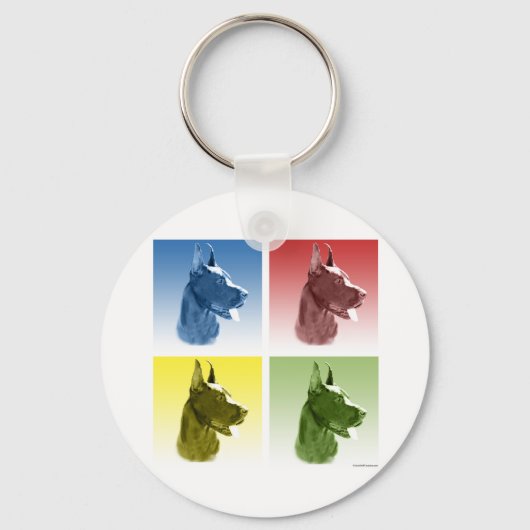 Grote Deense Pop Sleutelhanger (Voorkant)