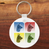 Grote Deense Pop Sleutelhanger (Voorkant)