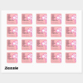 Grote Deense puppies te koop Vierkante Sticker (Vel)