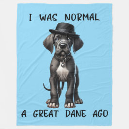 Grote Deense Puppy Grappig Fleece Deken