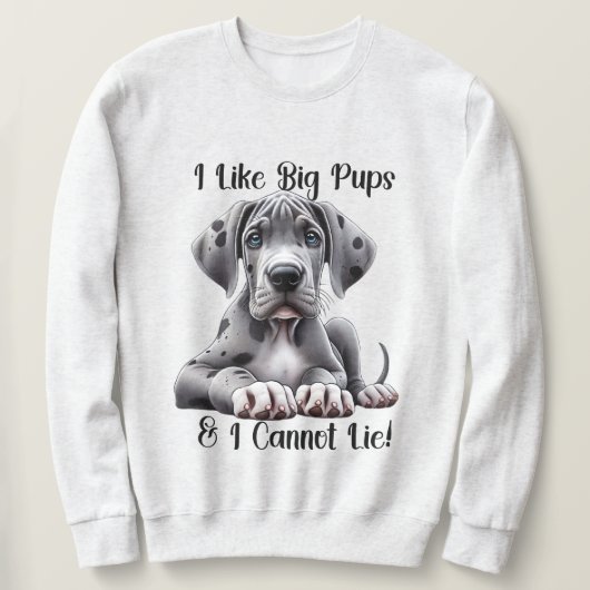 Grote Deense Puppy Trui (Design voorkant)