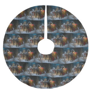 Grote Deense sneeuwslee Kerstdecoratie Kerstboom Rok