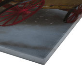 Grote Deense sneeuwslee Kerstdecoratie Snijplank (Hoek)