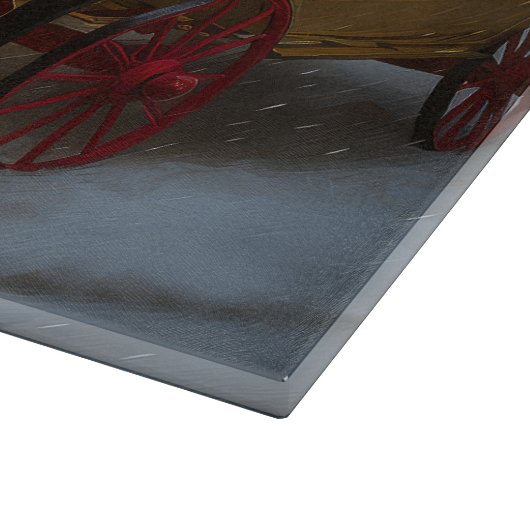 Grote Deense sneeuwslee Kerstdecoratie Snijplank (Hoek)