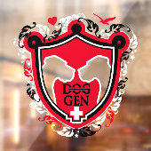 Grote Deense Sticker / Cling (Vel 2)