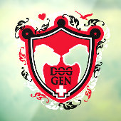 Grote Deense Sticker / Cling (Vel 3)