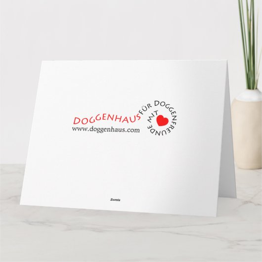 Grote Deense sympathie kaarten (Achterkant)