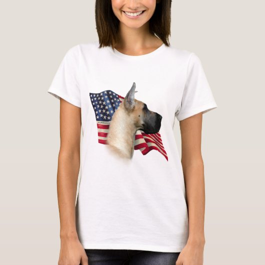 Grote Deense vlag T-shirt (Voorkant)