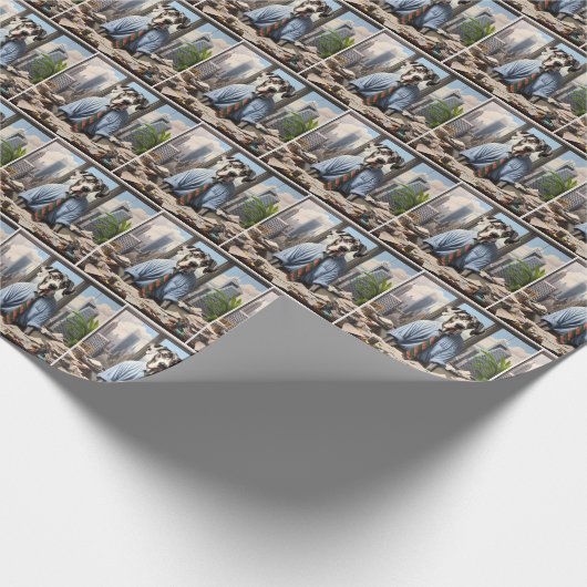 Grote Deense zakelijke zakenman Cadeaupapier (Hoek)