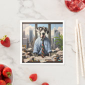 Grote Deense zakenman in een Kantoor Servet (Insitu)