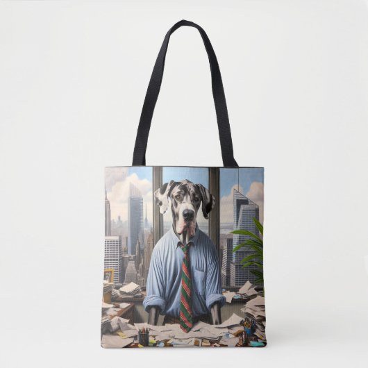 Grote Deense zakenman in Kantoor Tote Bag (Voorkant)