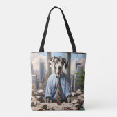 Grote Deense zakenman in Kantoor Tote Bag (Achterkant)