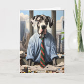 Grote Deense zakenman Verjaardag Kaart (Voorkant)