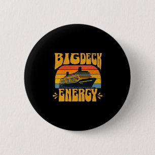 Grote dek energie grappige cruiseschip reis vakant ronde button 5,7 cm