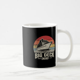 Grote dek energie retro cruiseschip sfeer koffiemok
