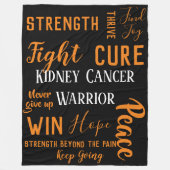 Grote deken van Kidney Cancer Warrior (Voorkant)
