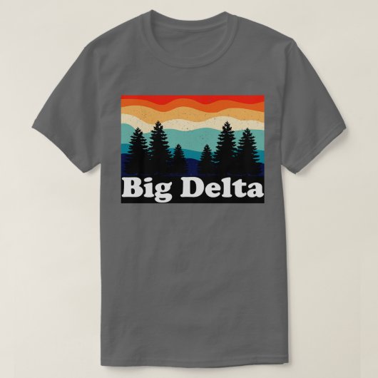 Grote Delta Alaska Retro T-shirt (Design voorkant)