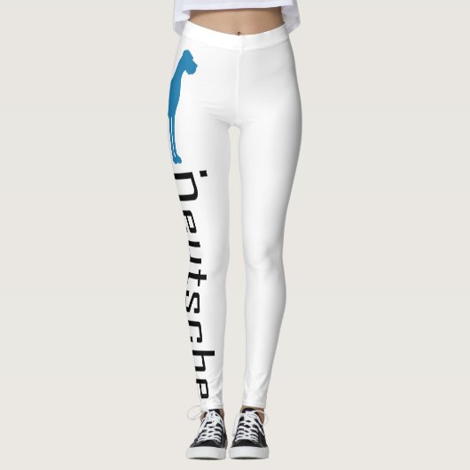 Grote Denen blauw Leggings (Voorkant)