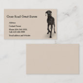 Grote Denen Hond Huisdier Dier Visitekaartje Magne (Voorkant / Achterkant)