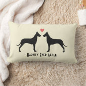 Grote Denen Huwelijkshonden | Happy Couple Custom Kussen (Deken)