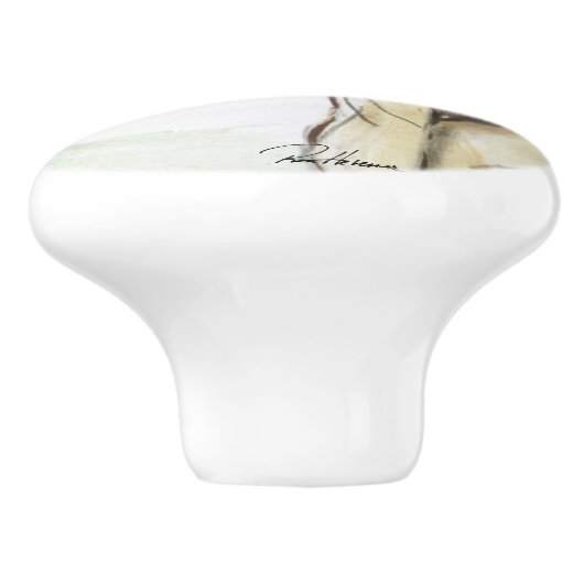 Grote Denen Keramische Knop (Zijkant)