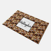 Grote Denen Monogram Achternaam Doormat Deurmat (Schuin)