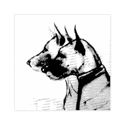 Grote Denen Rubberstempel (Afrduk)