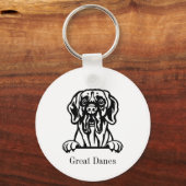 Grote Denen Sleutelhanger (Achterkant)