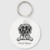 Grote Denen Sleutelhanger (Achterkant)