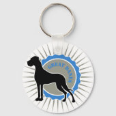 Grote Denen - Star, Dane Sleutelhanger (Voorkant)