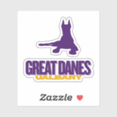 Grote Denen - UAlbany - College Baseball Spirit Sticker (Vel)