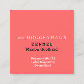 Grote Denen Visitekaartjes (Achterkant)