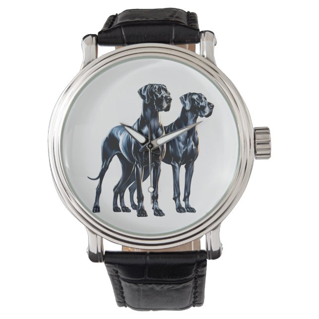 Grote Denen Waterverf Horloge (Voorkant)
