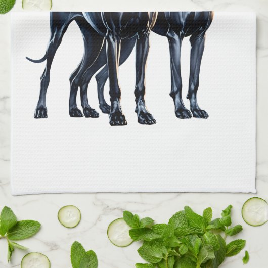 Grote Denen Waterverf Theedoek (Gevouwen)