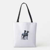 Grote Denen Waterverf Tote Bag (Achterkant)