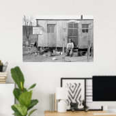 Grote Depressie, jaren '40 Poster (Thuiskantoor)