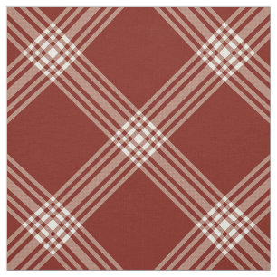 Grote diagonaal rood en wit stof