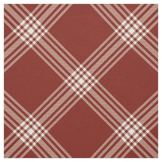 Grote diagonaal rood en wit stof (Swatch)