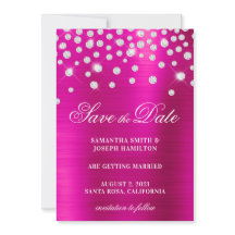 Grote diamantConfetti roze Fuchsia Ombre Folie