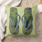 Grote digitale Teenslippers Groen en Blauw Kussen (Deken)