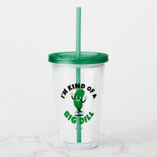 Grote Dill Pickle Grappige Opmerking Acryl Drinkbeker