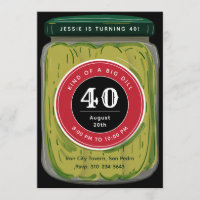 Grote Dill Pickle Pot Puns Leuke Mijlpaal Verjaard