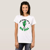 Grote Dill Pickle Pun Dames Basic T-Shirt (Voorkant volledig)