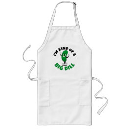Grote Dill Pickle Pun Dames Basic T-Shirt Lang Schort