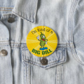 Grote Dill Pickle Pun Knop Ronde Button 7,6 Cm (In situ)