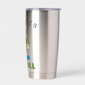 Grote Dill Pickle Pun Waterfles Geïsoleerde Drinkbeker (Links)