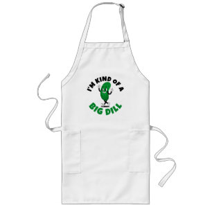 Grote Dill Pickle Stunt Vrouwen Basic T-Shirt Lang Schort